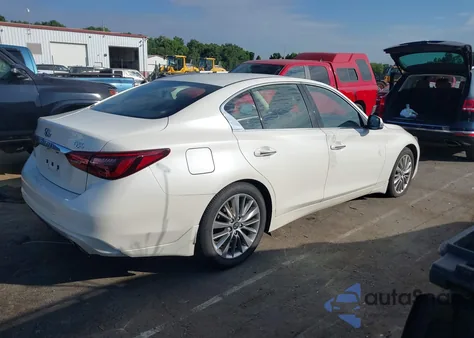 2019 Infiniti Q50 3.0T Luxe z USA, uszkodzony, nr VIN JN1EV7AR3KM553138